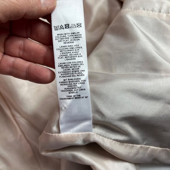 Reclaimed Vintage Two-Tone Beige & Black Plaid Blazer Jacket Unisex Size 42 - Picture 6 of 10